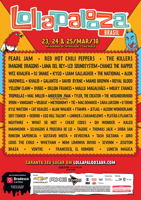 Lollapalooza Line up