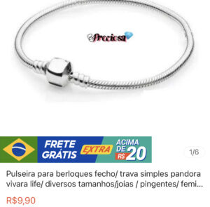 Pulseira para berloques