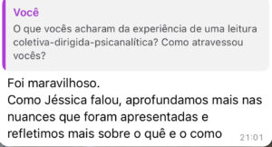 Feedbacks da leitura coletiva do Beco Club