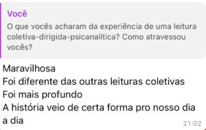 Feedbacks da leitura coletiva do Beco Club