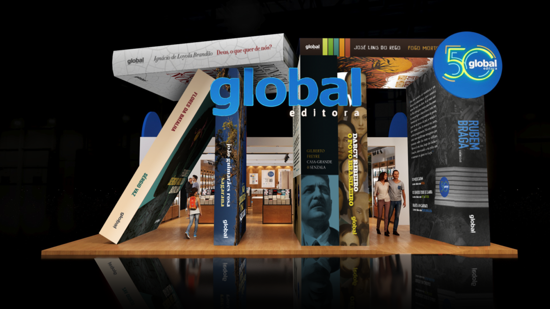 #BecoNaBienal: Global Editora celebra 50 anos na Bienal 2023