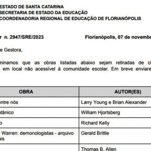 Governo de Santa Catarina censura livros em escolas, veja