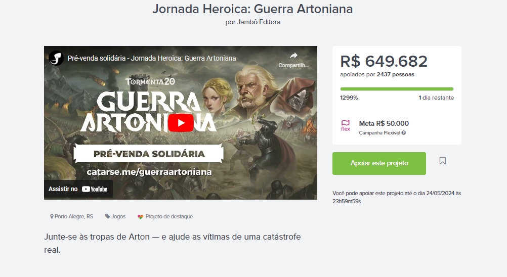 Jambô Editora lança financiamento coletivo para ajudar vítimas das enchentes no RS